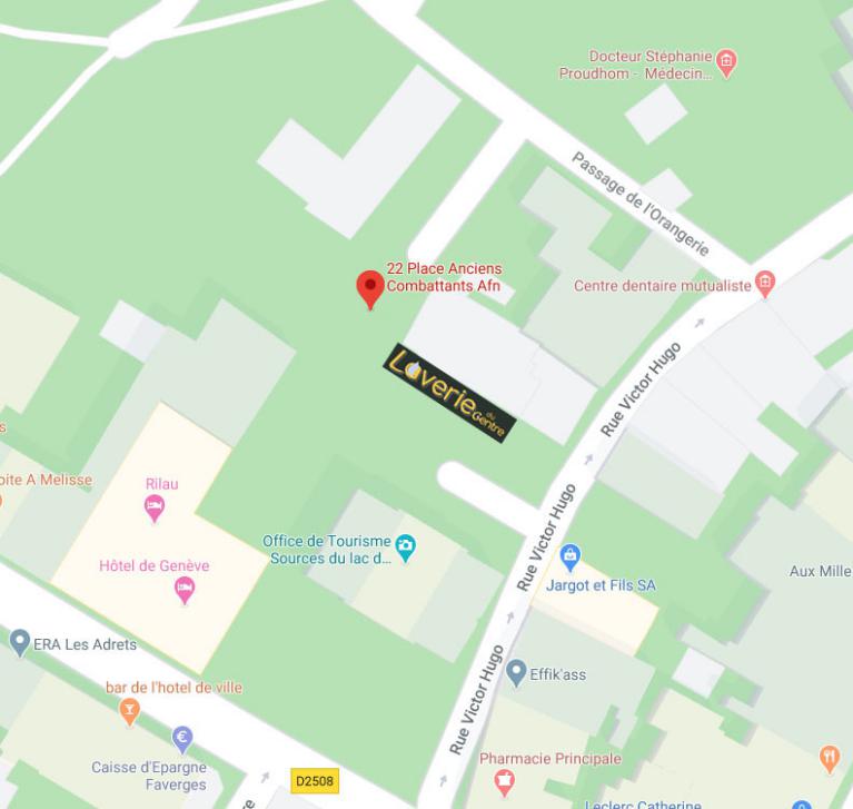 Plan Laverie du Centre à Faverges